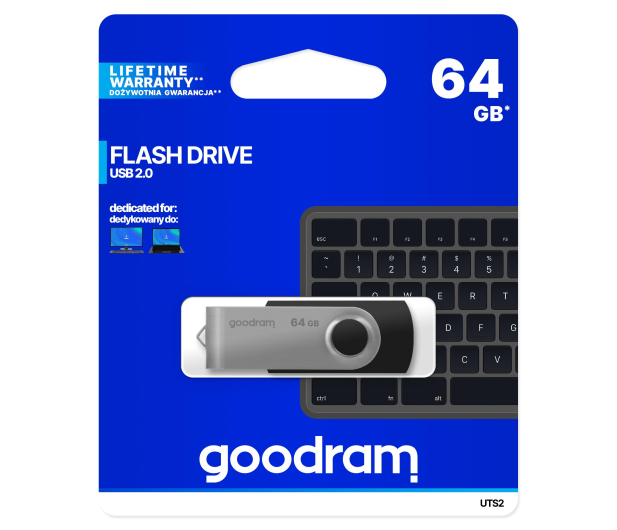Pendrive GOODRAM Twister 64GB Metalowa obudowa PL - 303207 - zdjęcie 5
